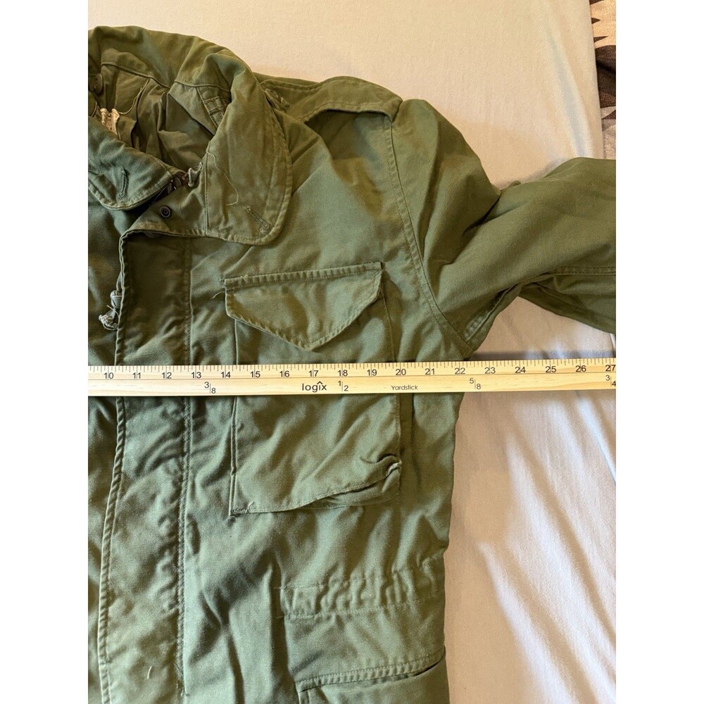 Vintage 70s (1977) US Army Mens Medium Regular OG-107 M-65 Field Jacket - Picture 4 of 5